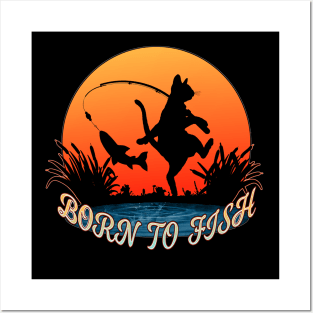 Born to fish Posters and Art